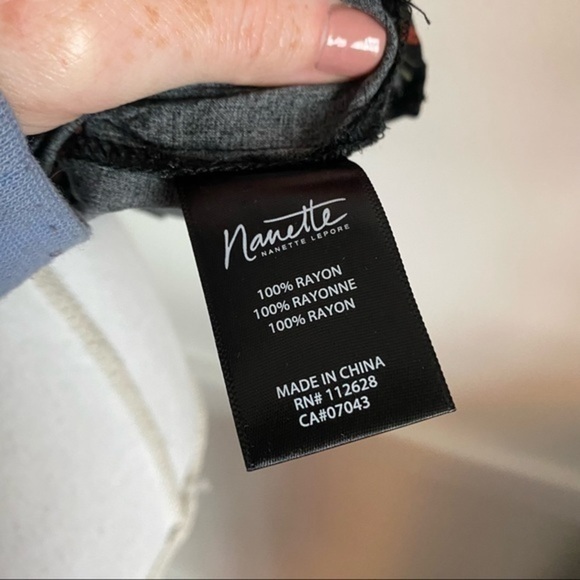 Nanette By Nanette Lepore • Floral Black Yellow Ruffle Blouse - Picture 6 of 7